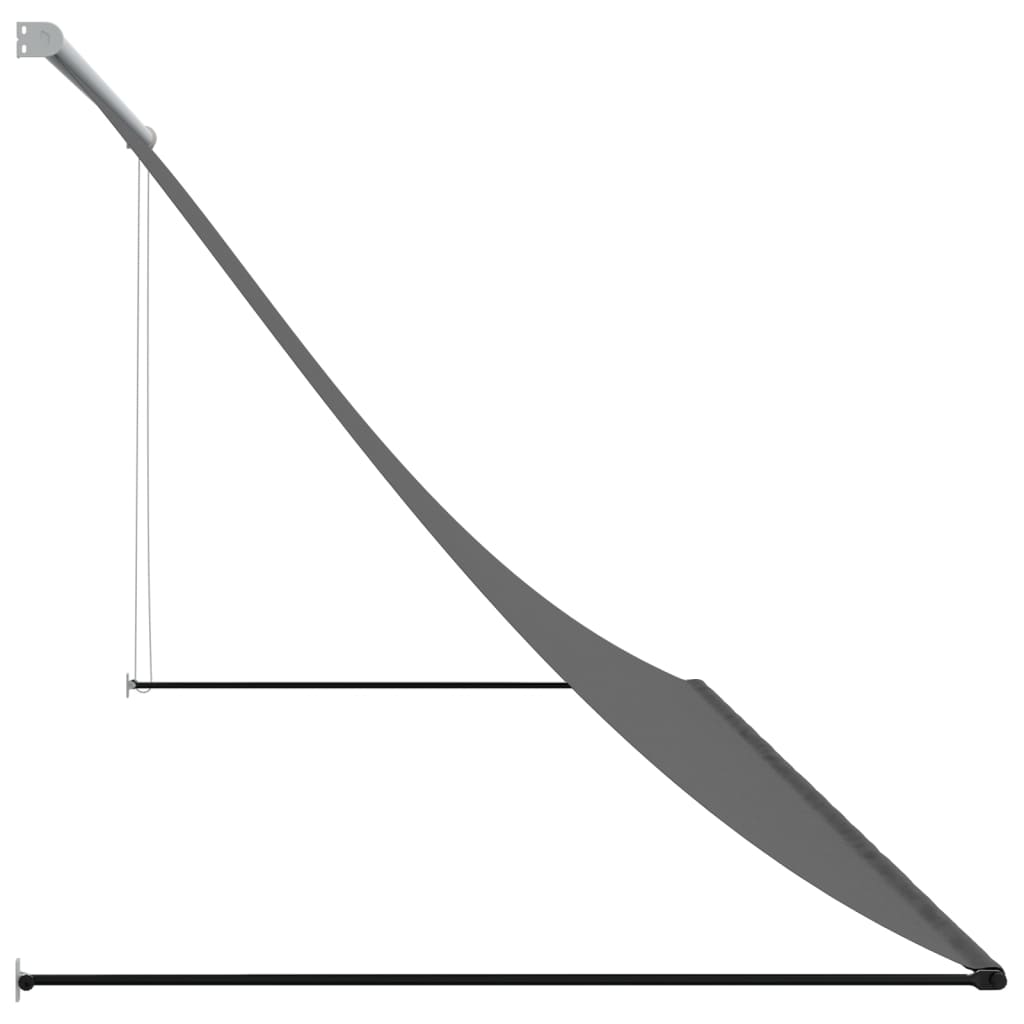 vidaXL Uttrekkbar markise antrasitt 300x150 cm stoff og stål