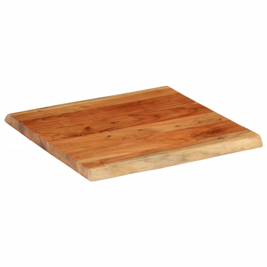 vidaXL Bordplate 60x60x3,8 cm firkantet heltre akasie naturlig kant