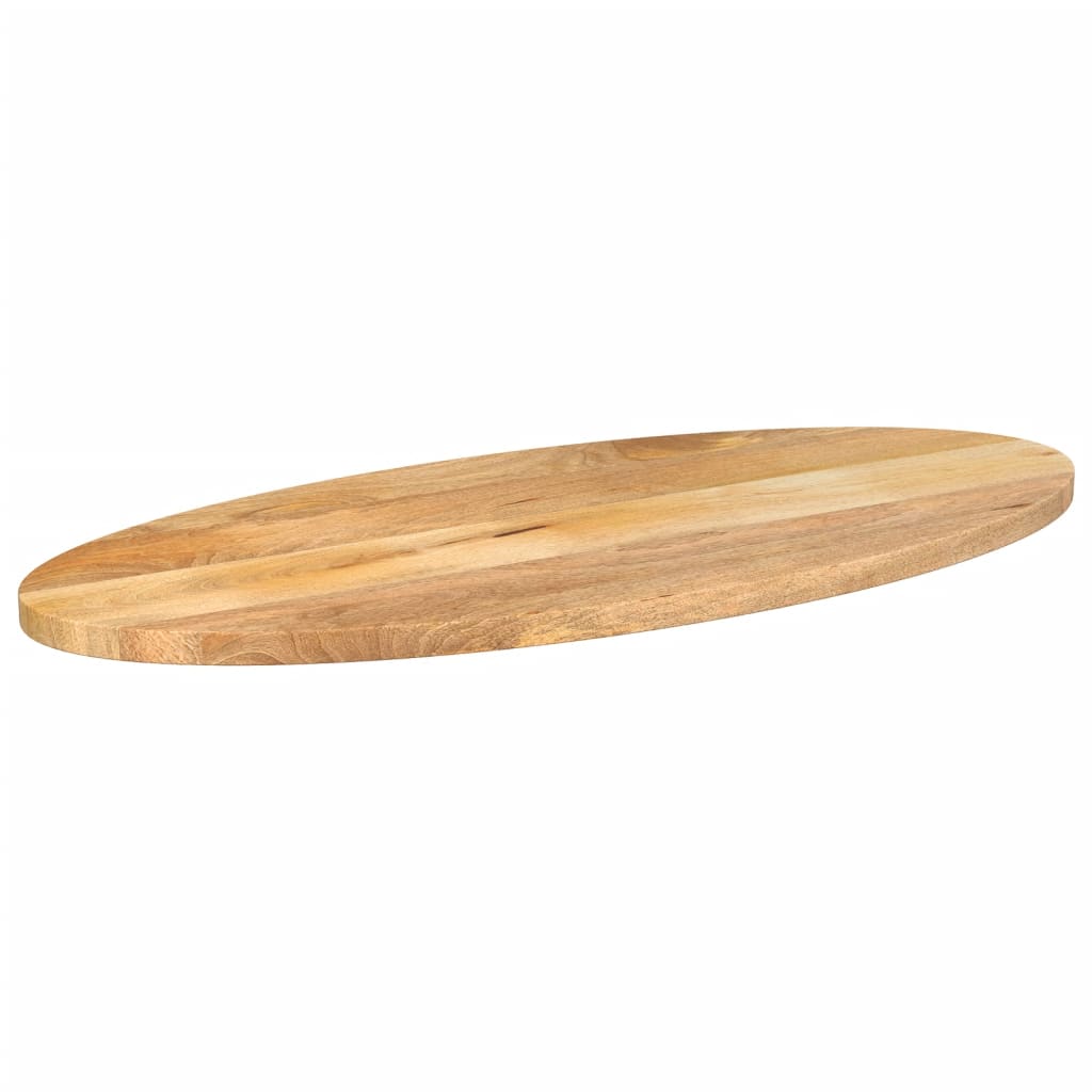 vidaXL Bordplate 80x40x2,5 cm oval heltre mango