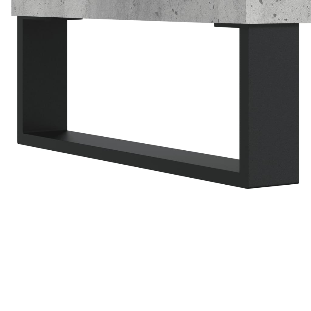 vidaXL Highboard betonggrå 34,5x34x180 cm konstruert tre