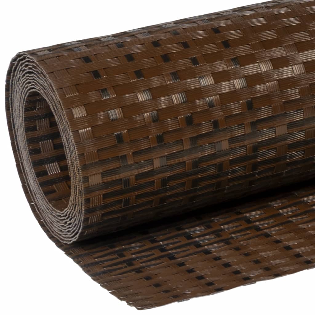 vidaXL Balkongskjerm brun og svart 300x80 cm polyrotting