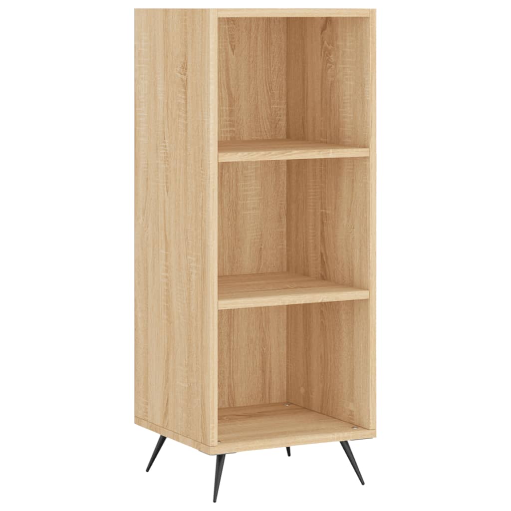 vidaXL Highboard sonoma eik 34,5x34x180 cm konstruert tre