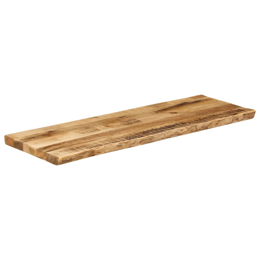 vidaXL Bordplate naturlig kant 140x40x3,8 cm grovt heltre mangotre