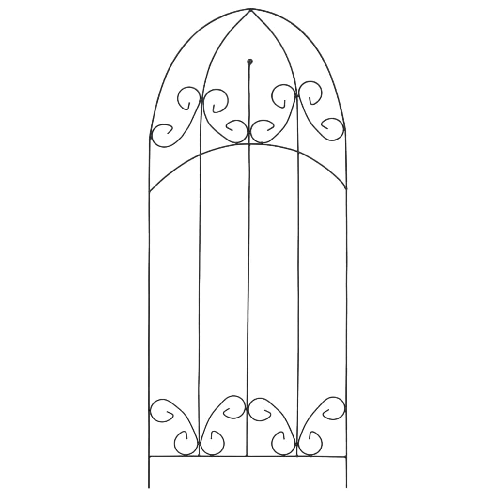 vidaXL Planteklatrestativ 3 stk svart 40x100 cm jern