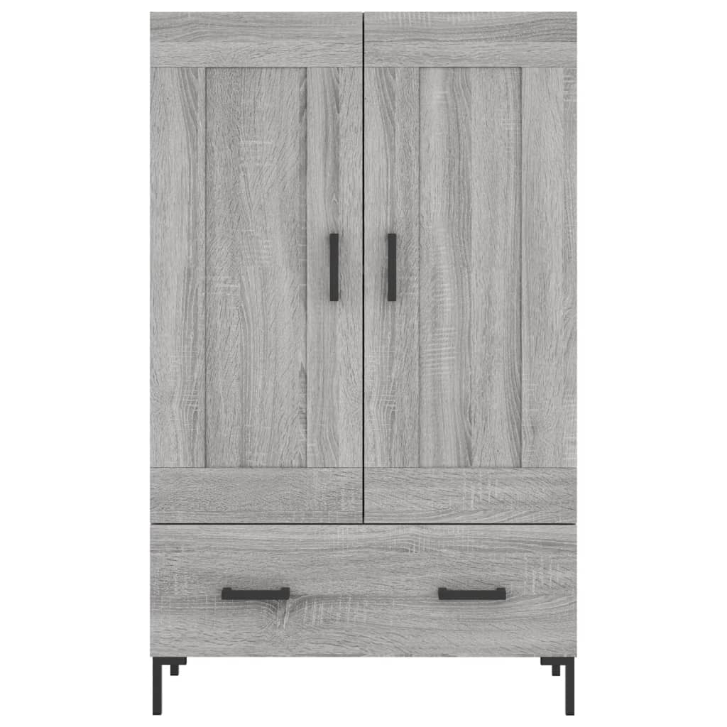 vidaXL Highboard grå sonoma 69,5x31x115 cm konstruert tre