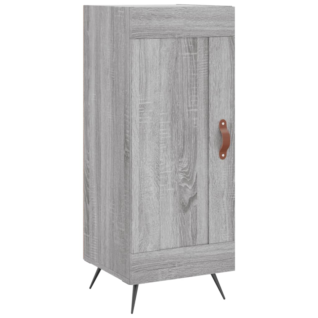 vidaXL Highboard grå sonoma 34,5x34x180 cm konstruert tre