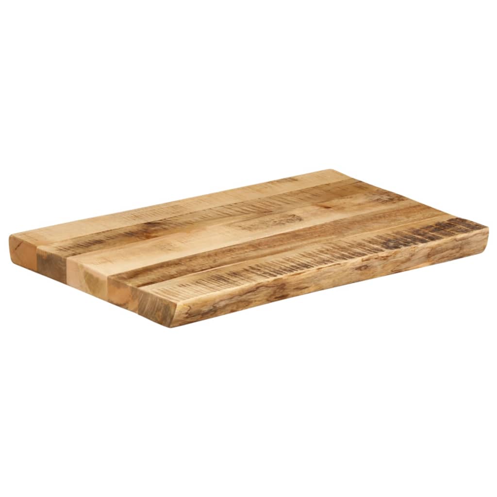 vidaXL Bordplate naturlig kant 60x40x3,8 cm grovt heltre mangotre