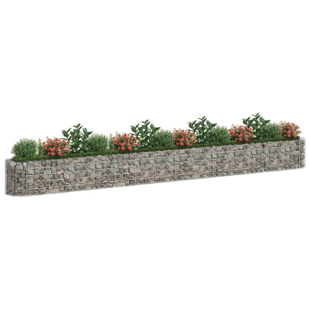 vidaXL Gabion høybed galvanisert jern 540x50x50 cm