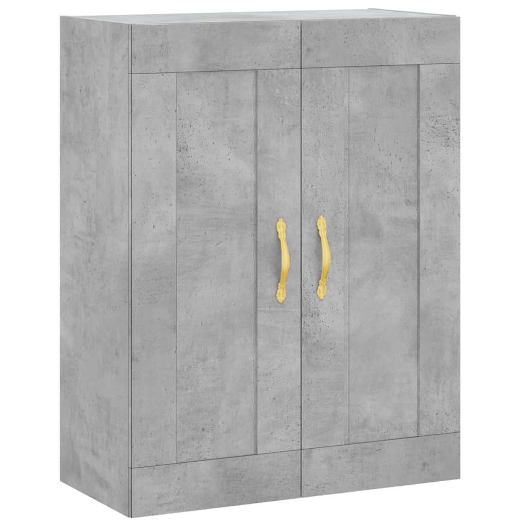 vidaXL Highboard betonggrå 69,5x34x180 cm konstruert tre