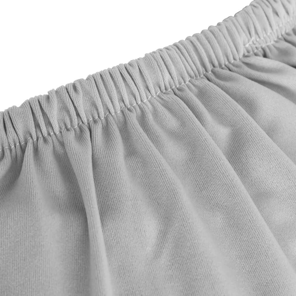 vidaXL 2-seters sofaovertrekk polyester grå