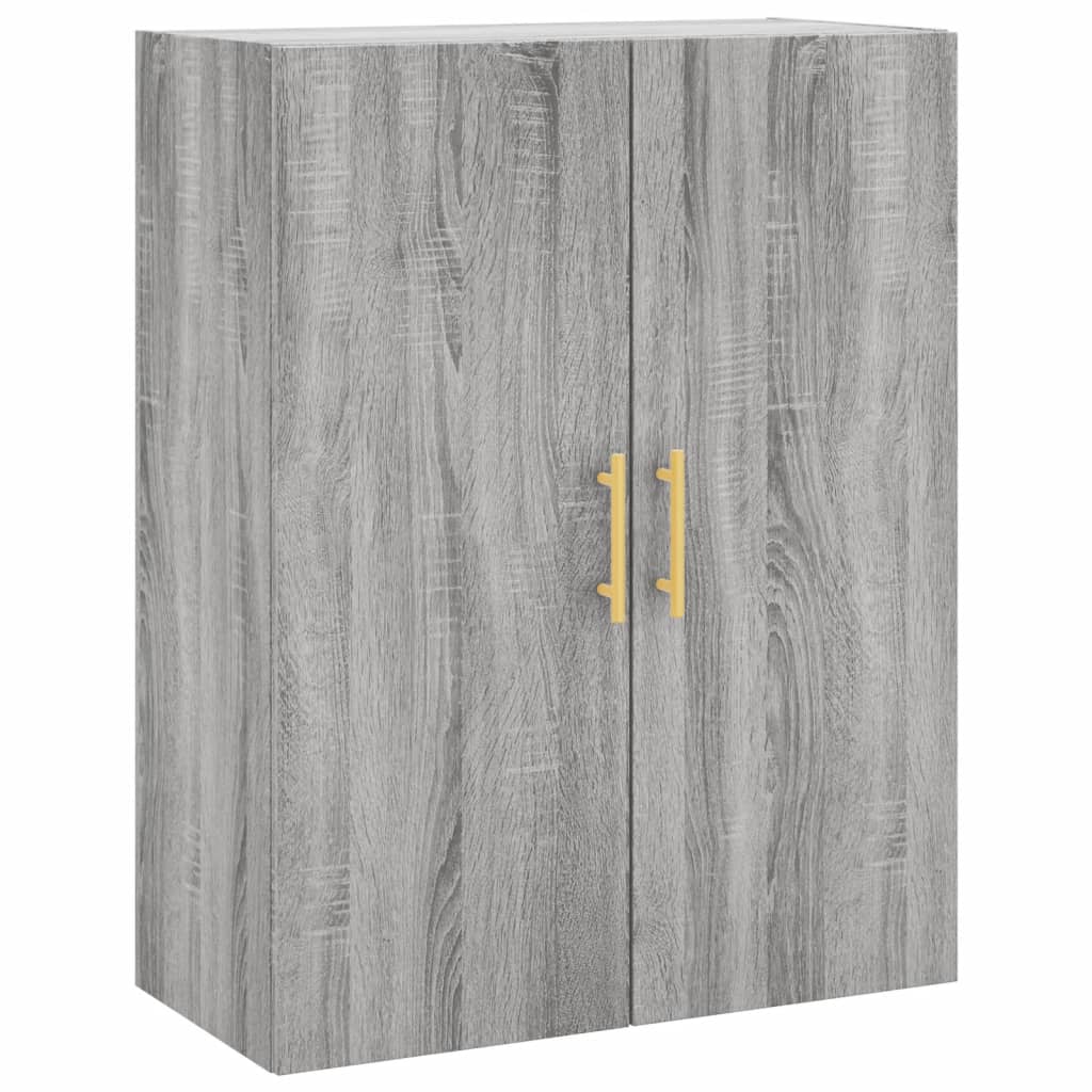 vidaXL Highboard grå sonoma 69,5x34x180 cm konstruert tre