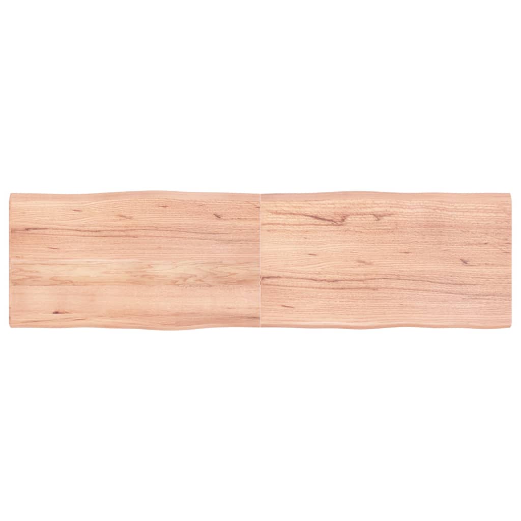 vidaXL Bordplate lysebrun 180x50x(2-4)cm behandlet heltre naturlig