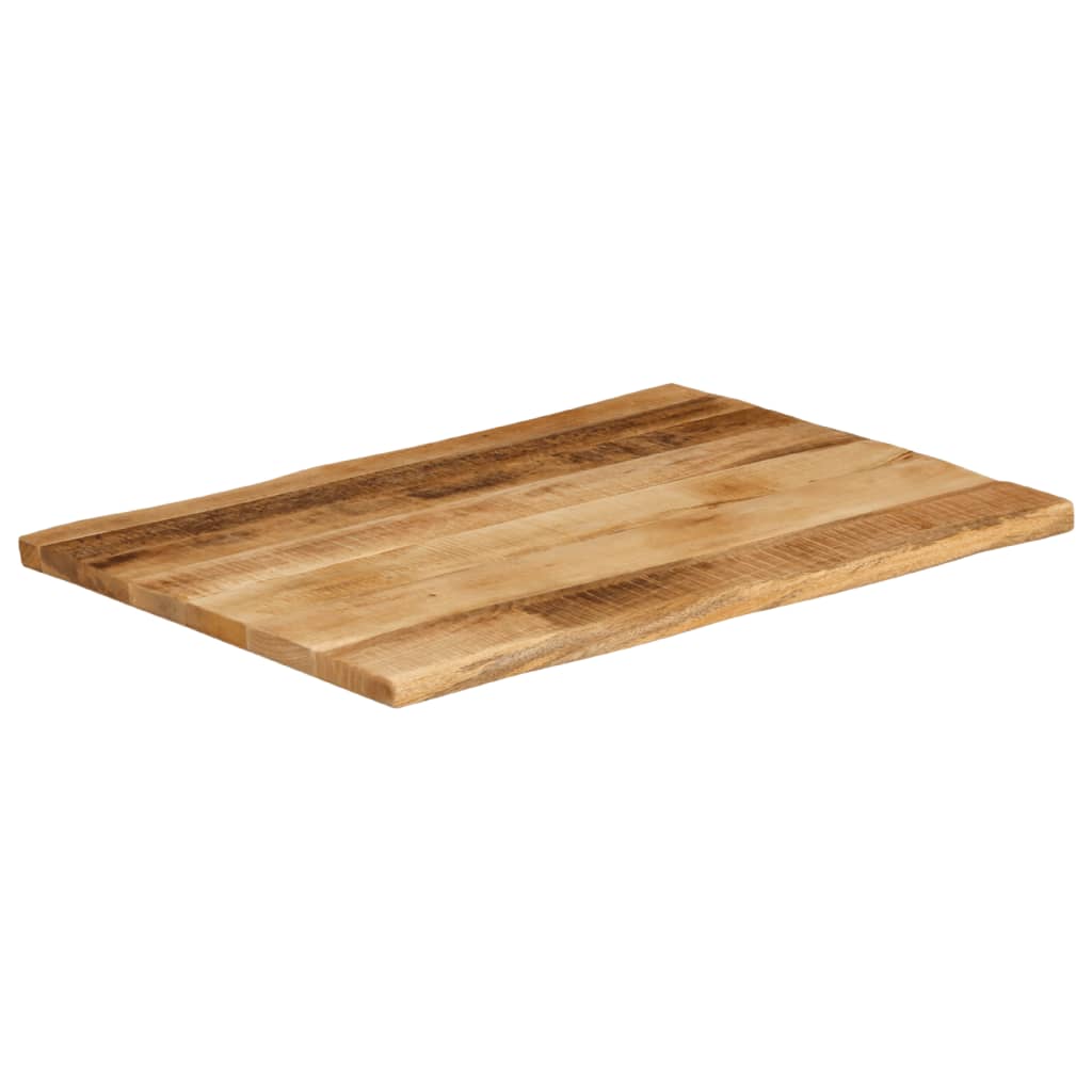 vidaXL Bordplate naturlig kant 70x60x2,5 cm grovt heltre mangotre