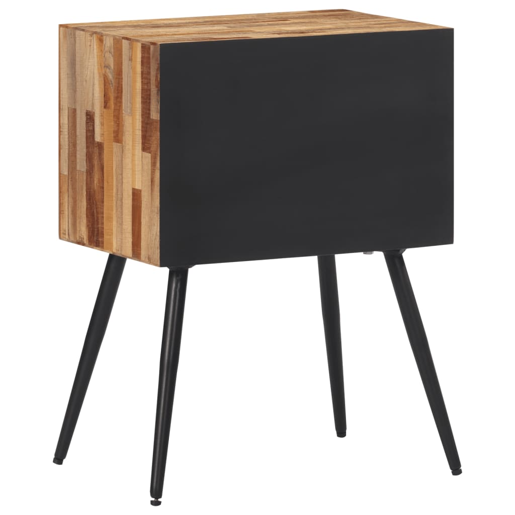 vidaXL Nattbord 47x31,5x60 cm heltre teak