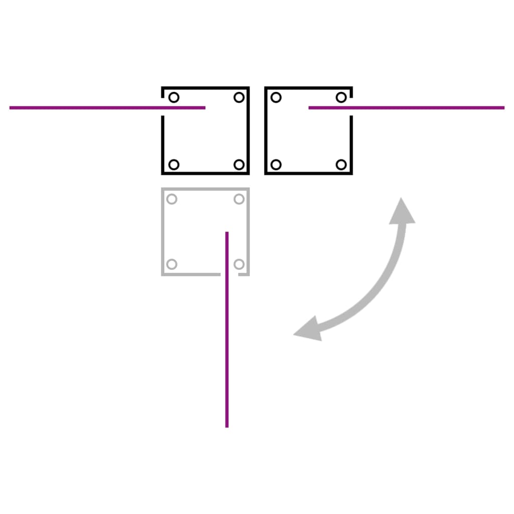 vidaXL Uttrekkbar sidemarkise 170x1200 cm rød