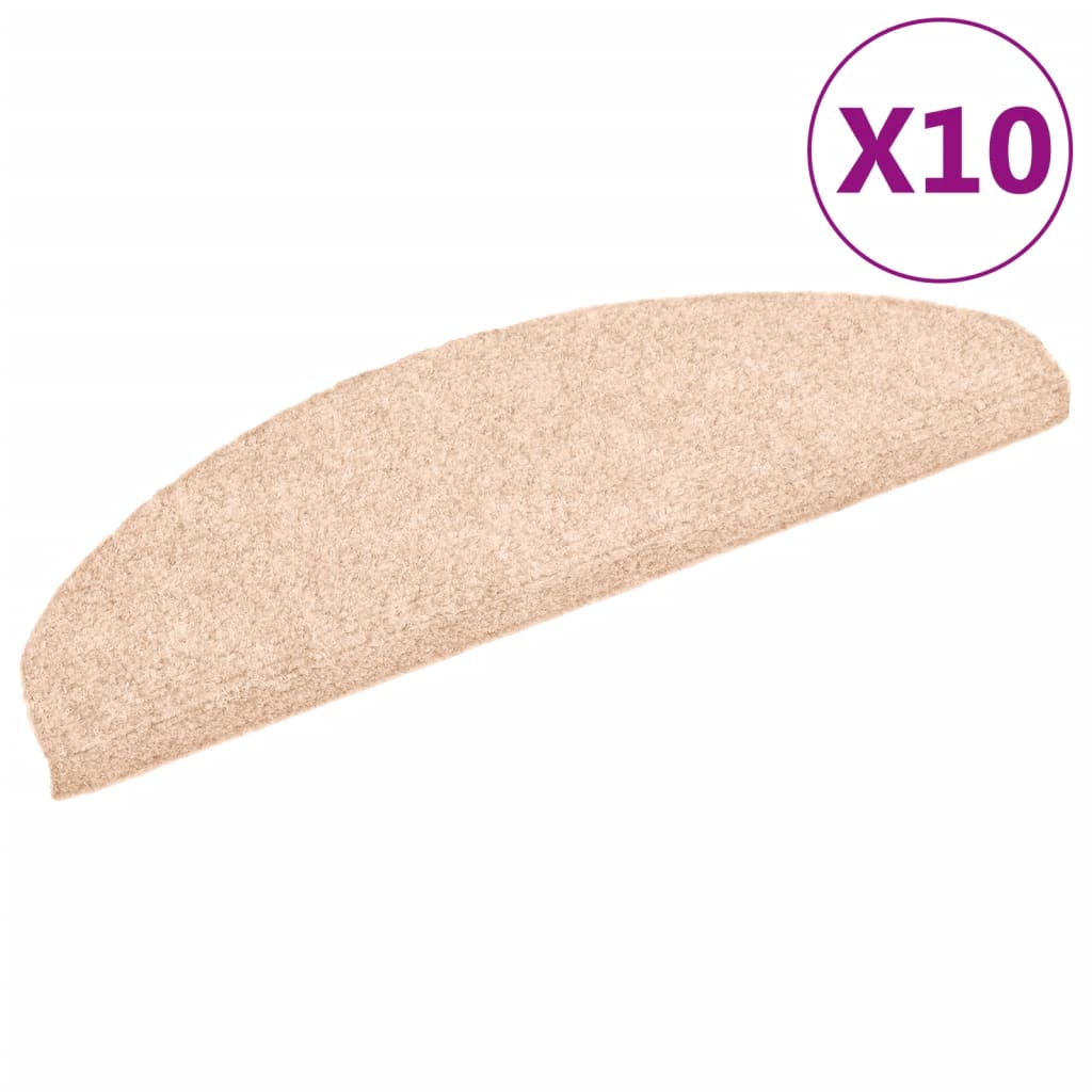 vidaXL Selvklebende trappematter 10 stk brun 65x21x4 cm nålestempel