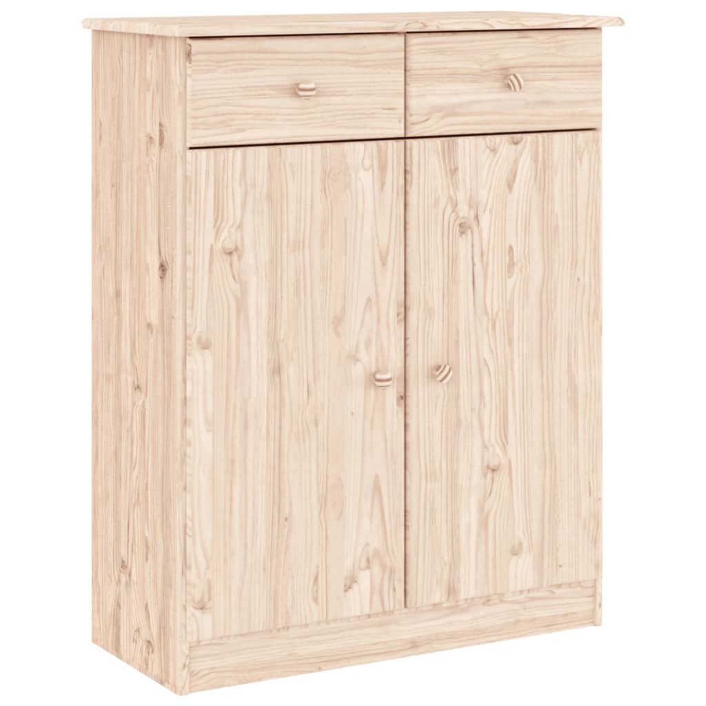 vidaXL Skoskap ALTA 77x35x96 cm heltre furu