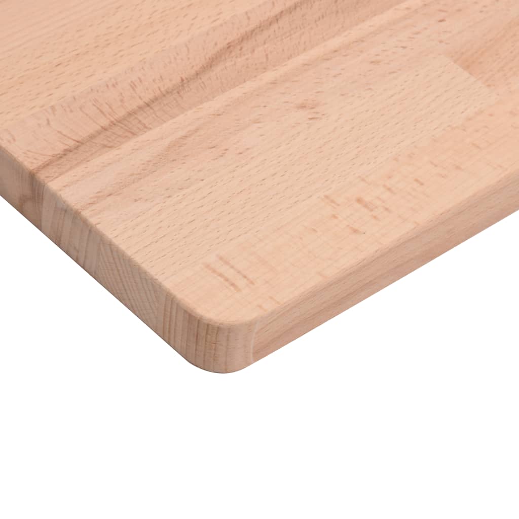 vidaXL Benkeplate til bad 100x60x1,5 cm heltre bøketre