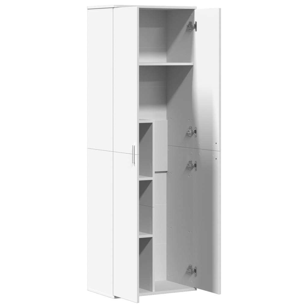 vidaXL Highboard hvit 60x35x180 cm konstruert tre