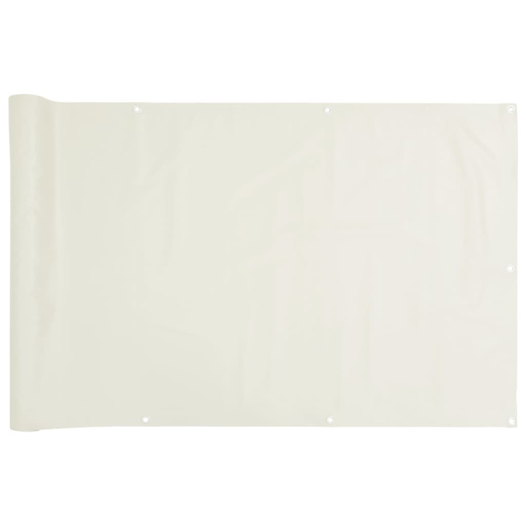 vidaXL Balkongskjerm hvit 400x120 cm PVC