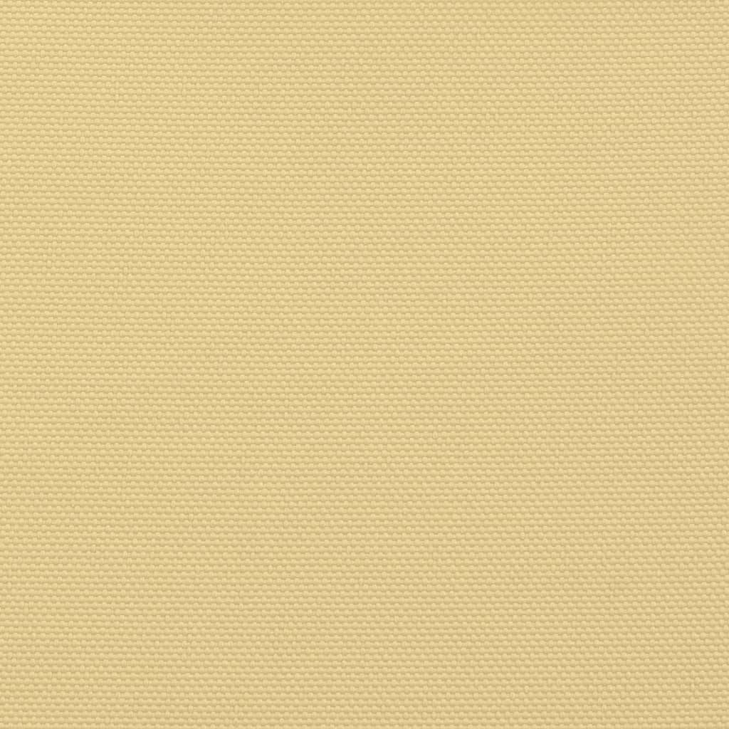 vidaXL Solseil sand 5x4 m 100% polyester oxford