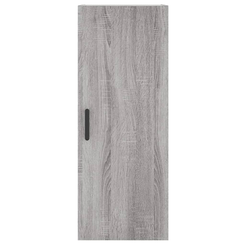 vidaXL Highboard grå sonoma 34,5x34x180 cm konstruert tre