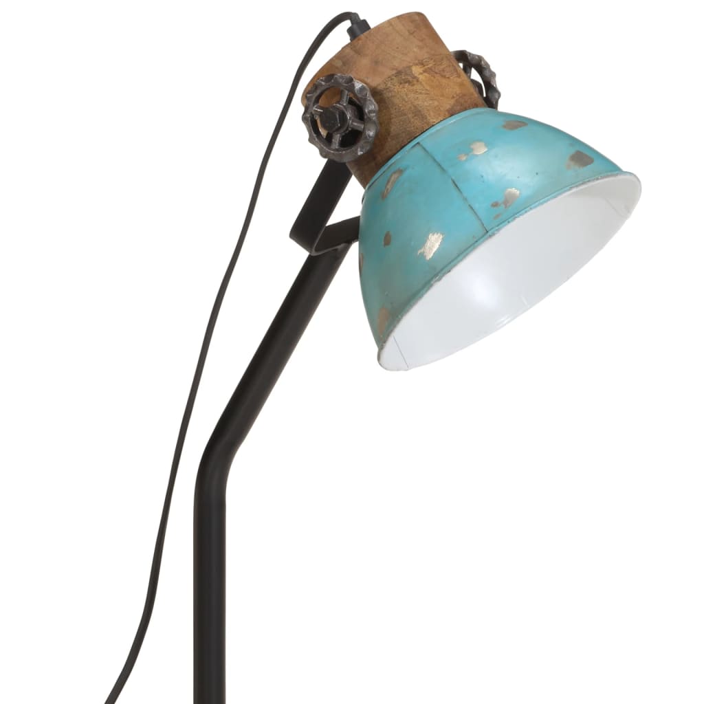 vidaXL Skrivebordslampe 25 W denimblå 18x18x60 cm E27