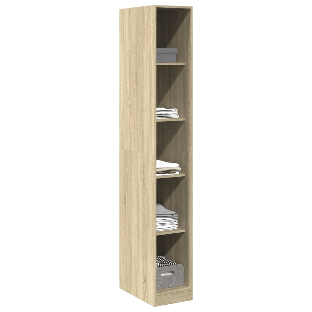 vidaXL Garderobe sonoma eik 30x50x200 cm konstruert tre