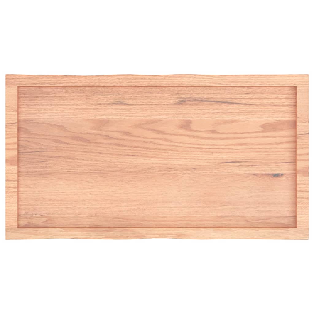 vidaXL Bordplate lysebrun 100x50x(2-4)cm behandlet heltre naturlig