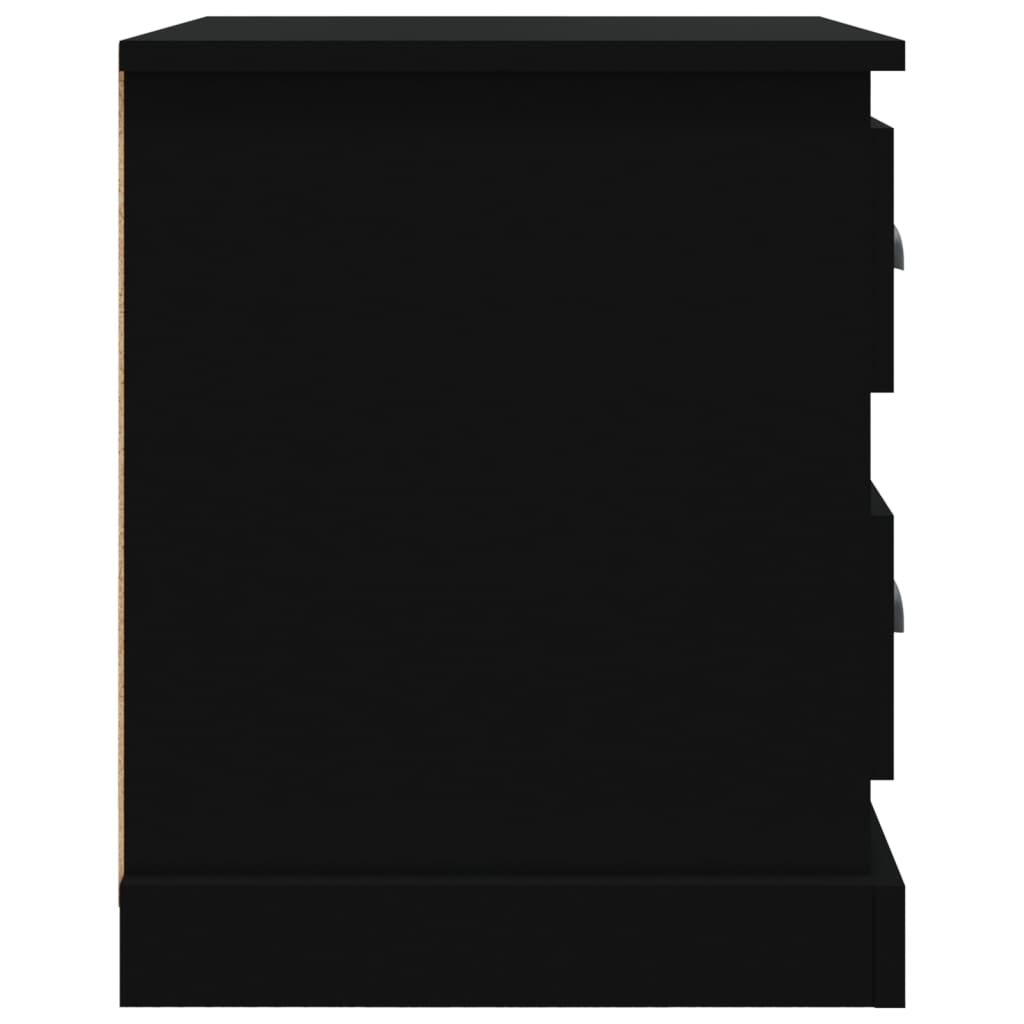 vidaXL Nattbord svart 39x39x47,5 cm konstruert tre
