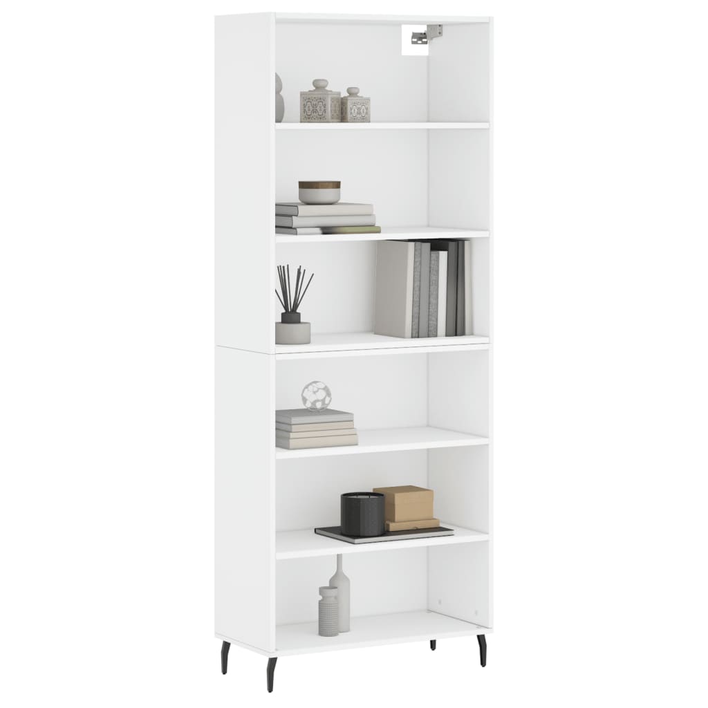 vidaXL Highboard hvit konstruert tre