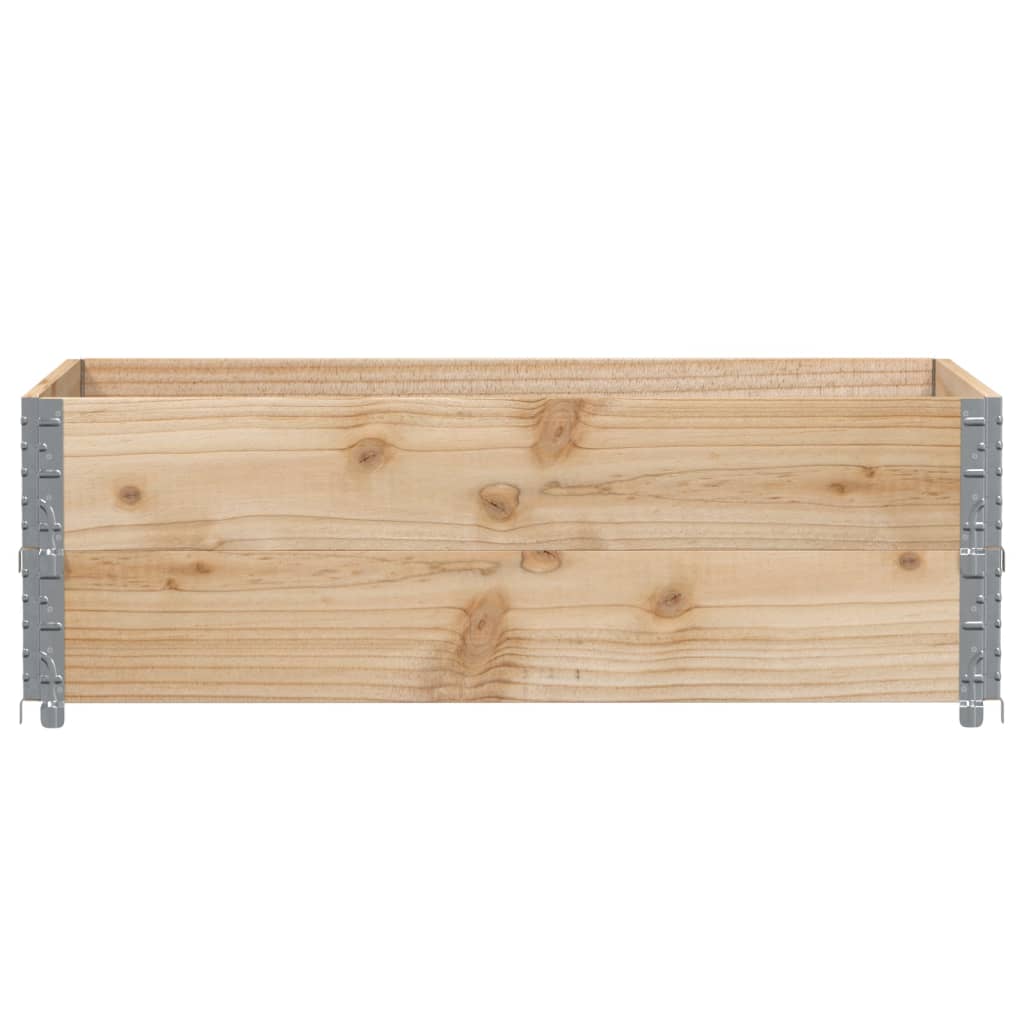 vidaXL Pallekarmer 2 stk 120x80 cm heltre furu