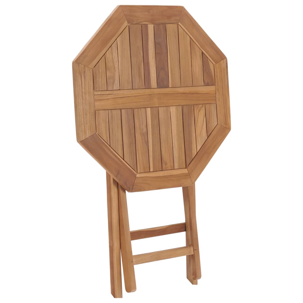 vidaXL Sammenleggbart hagebord 60x60x75 cm heltre teak