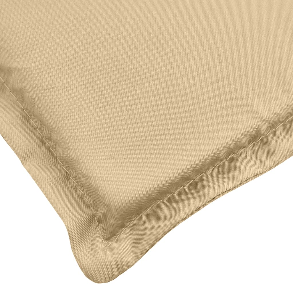 vidaXL Stolputer med lav rygg 6 stk melert beige 100x50x4 cm stoff