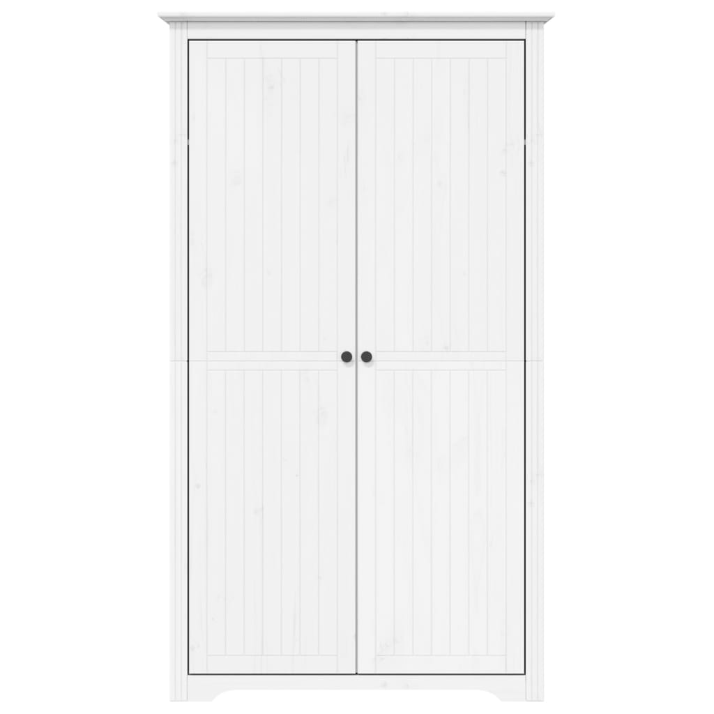 vidaXL Garderobe BODO hvit 99x53,5x173 cm heltre furu