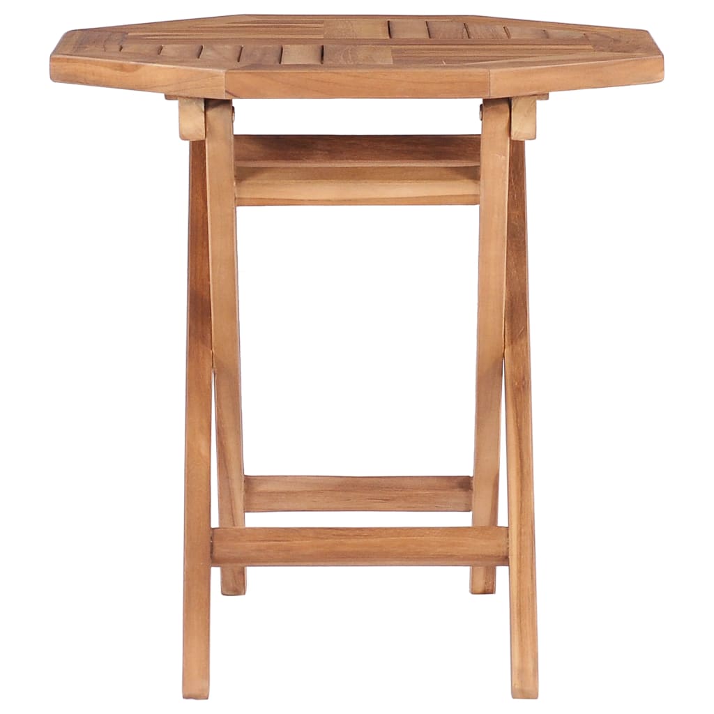 vidaXL Sammenleggbart hagebord 45x45x45 cm heltre teak