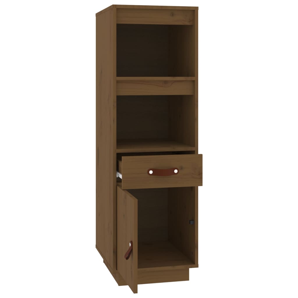 vidaXL Highboard honningbrun 34x40x108,5 cm heltre furu