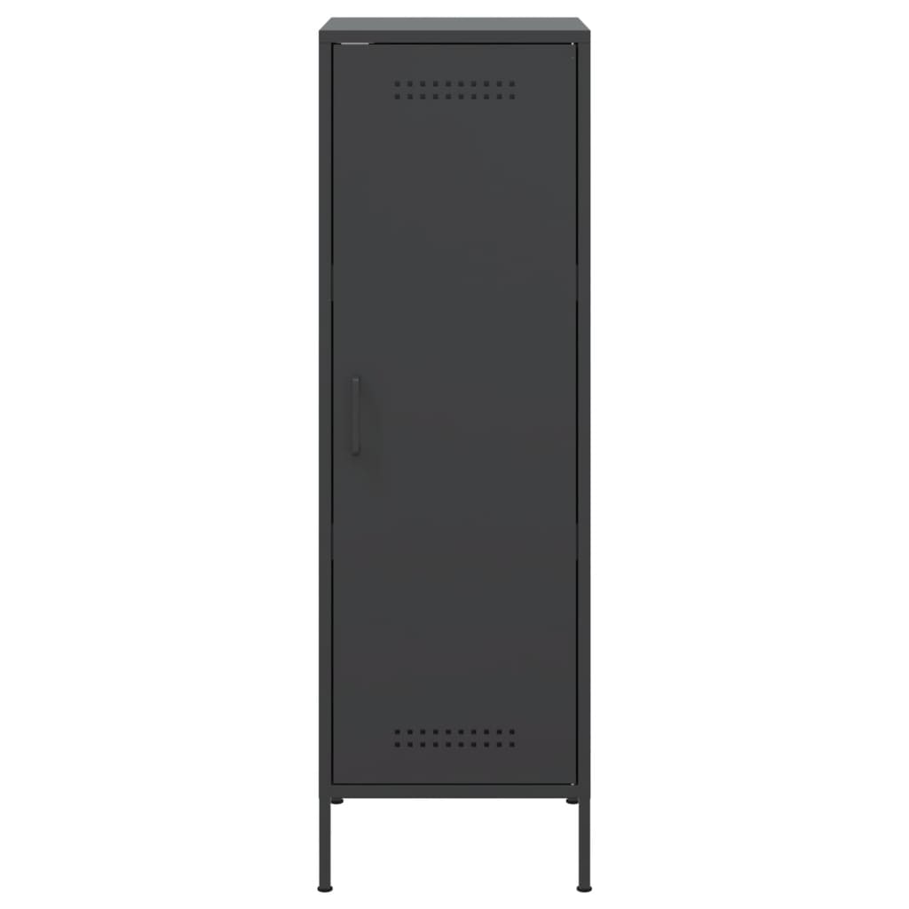 vidaXL Highboard svart 36x39x113 cm stål