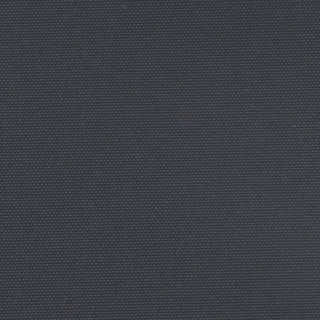 vidaXL Uttrekkbar sidemarkise 200x600 cm svart