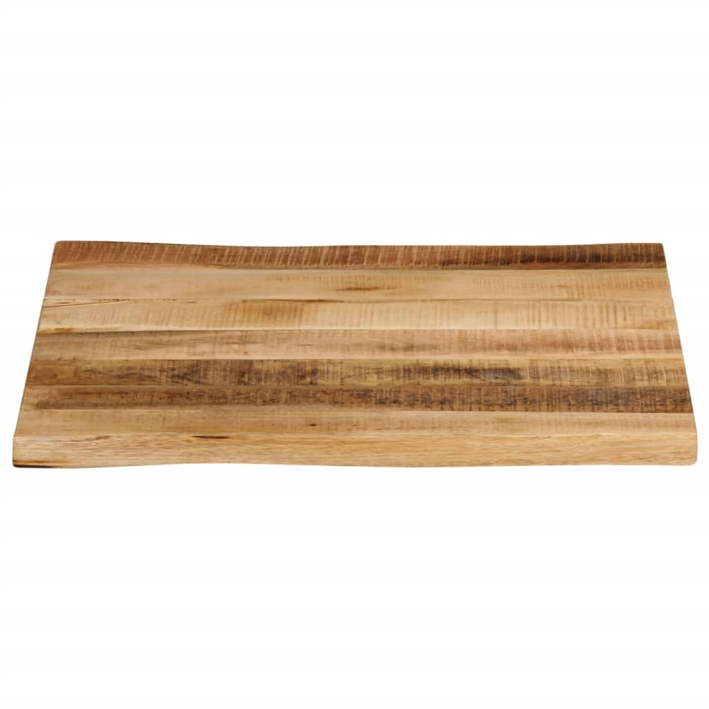 vidaXL Bordplate naturlig kant 60x60x2,5 cm grovt heltre mangotre