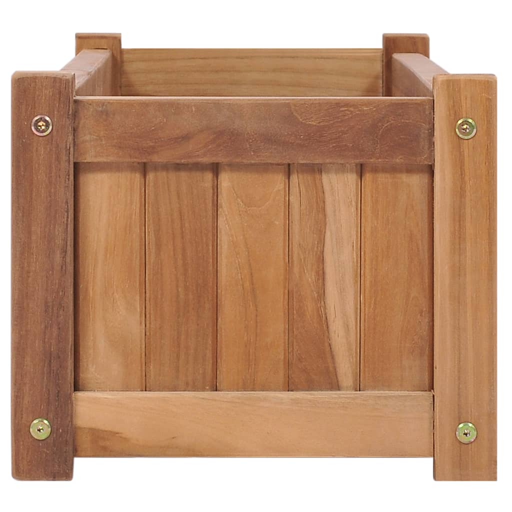 vidaXL Høybed 100x30x25 cm heltre teak