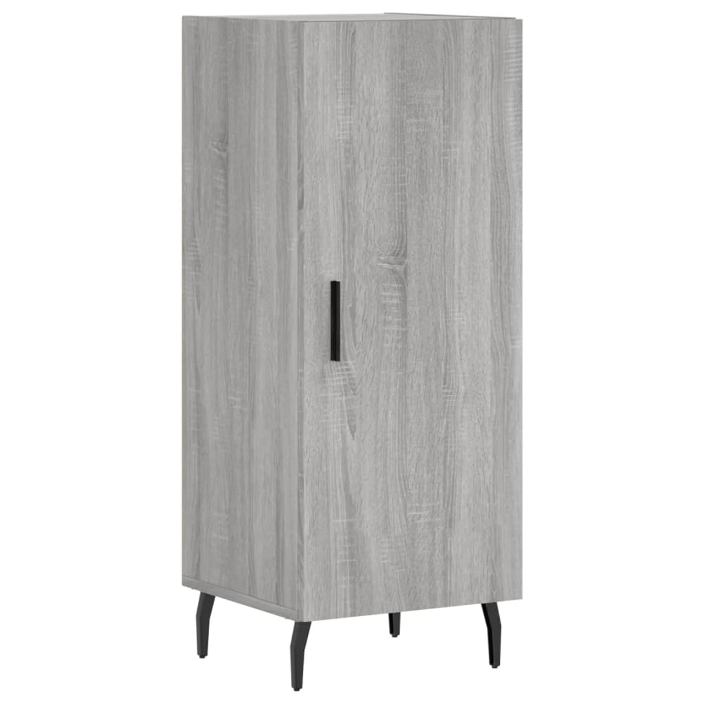 vidaXL Highboard grå sonoma 34,5x34x180 cm konstruert tre