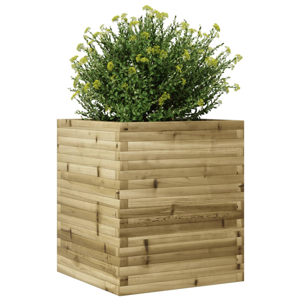 vidaXL Plantekasse 60x60x68,5 cm impregnert furu