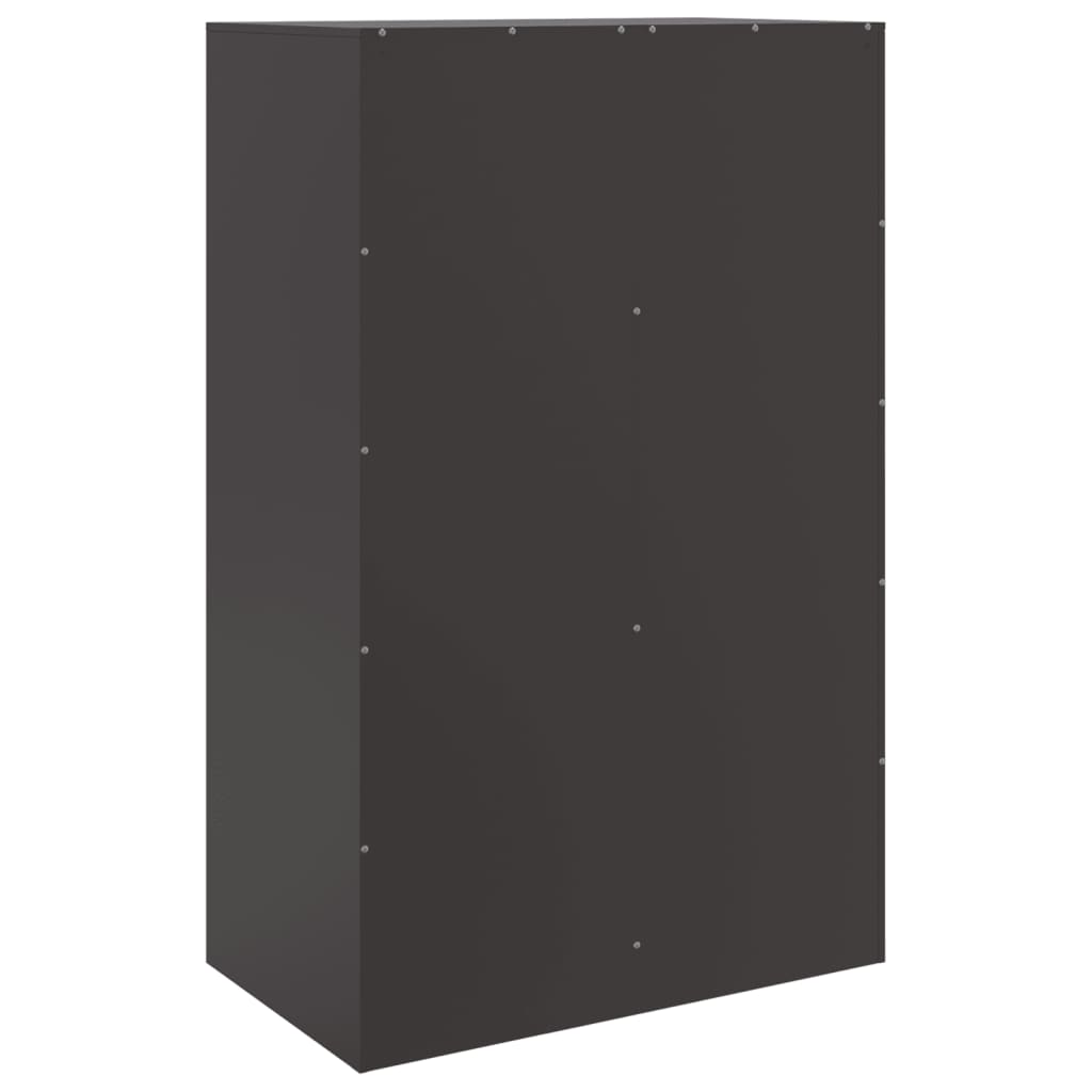 vidaXL Highboard svart 67x39x95 cm stål