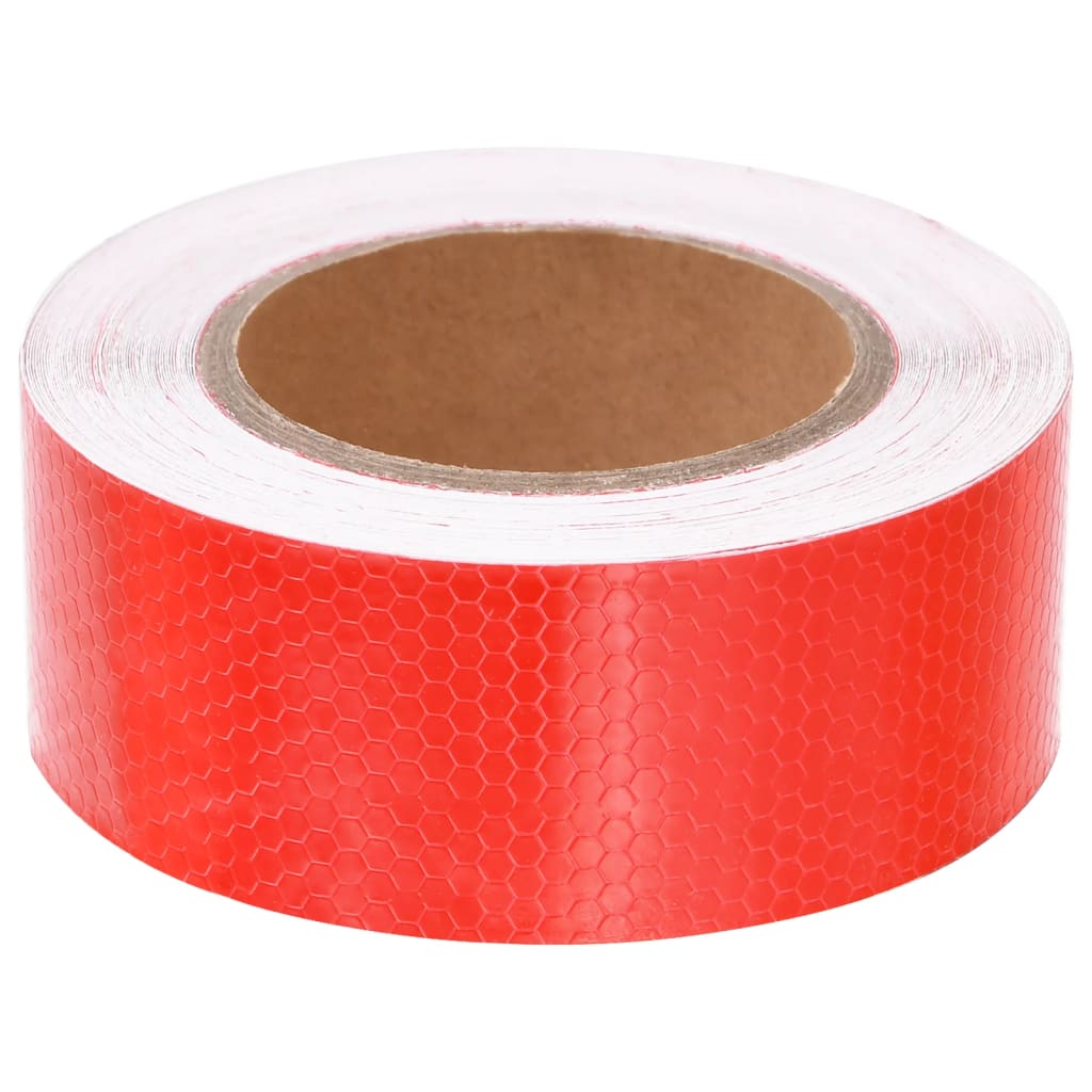 vidaXL Reflekterende tape rød 5 cm x 20 m PVC