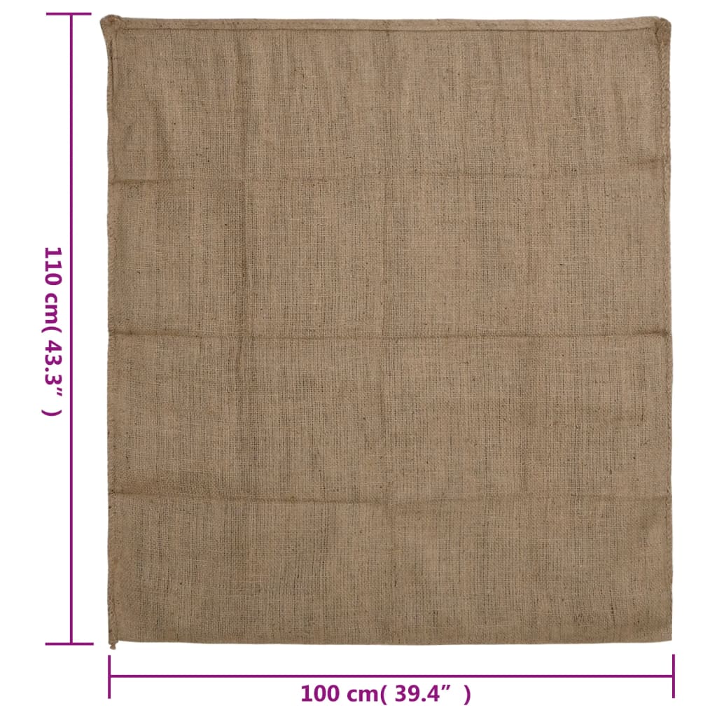 vidaXL Jutesekker 5 stk 100x110 cm 100% jute 340 gsm