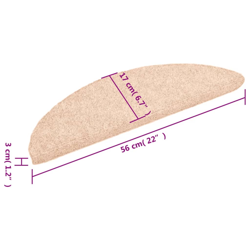 vidaXL Selvklebende trappematter 5 stk brun 56x17x3 cm nålestempel