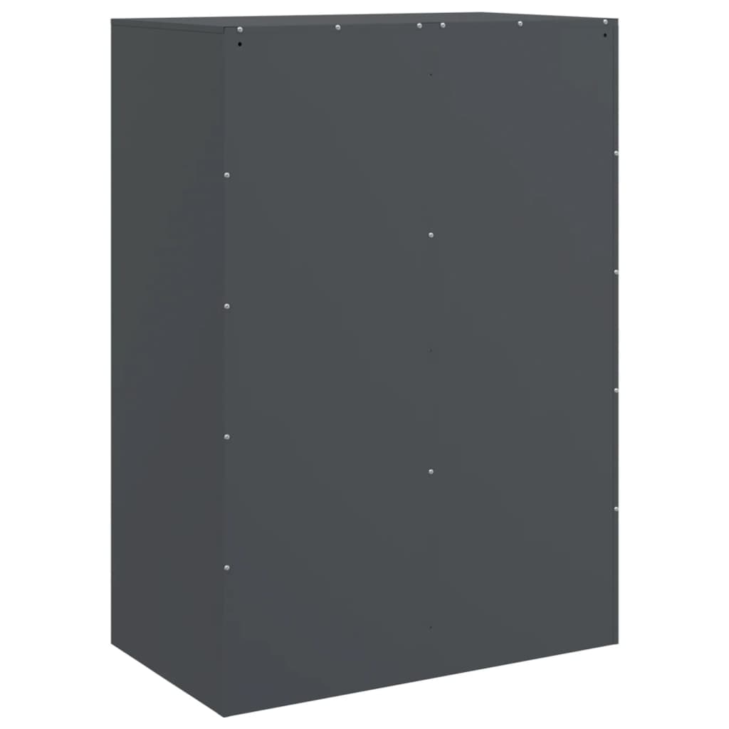 vidaXL Highboard antrasitt 67x39x95 cm stål