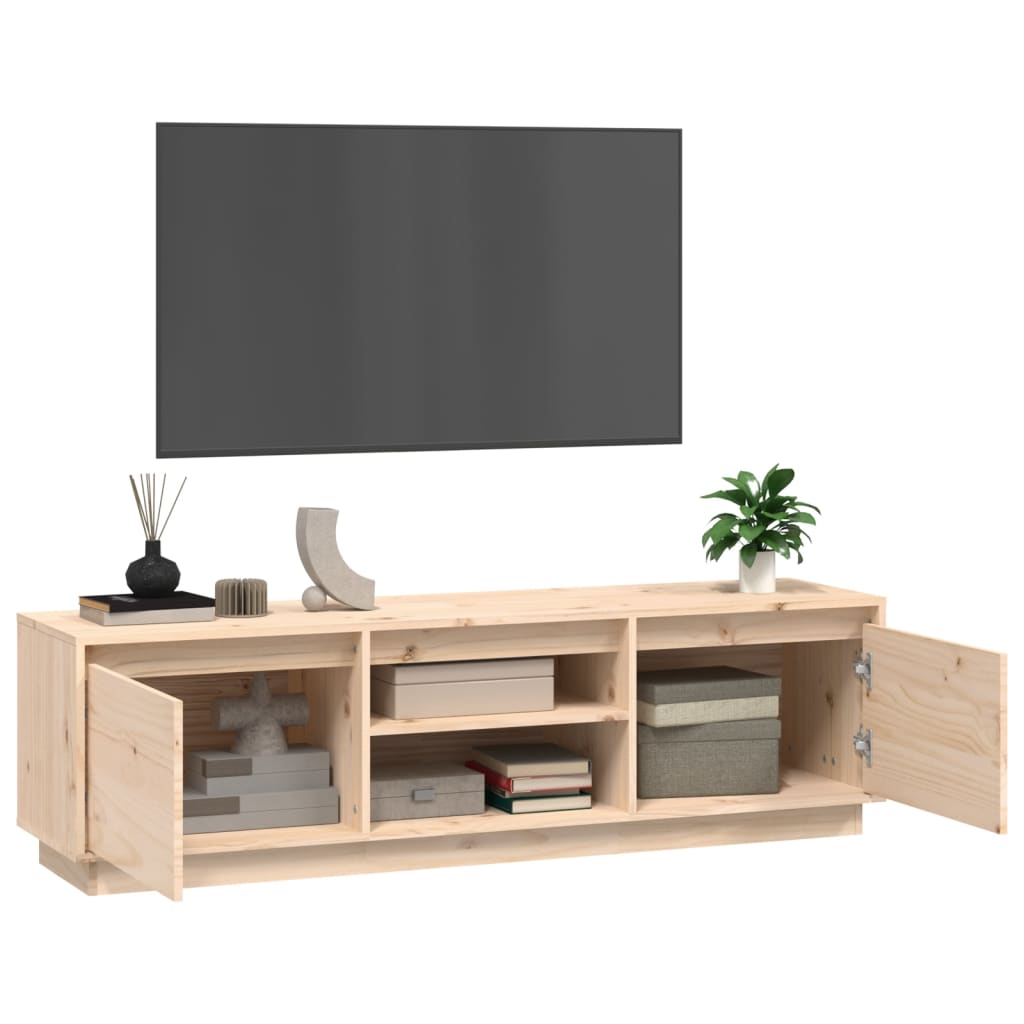 vidaXL TV-benk 140x35x40 cm heltre furu