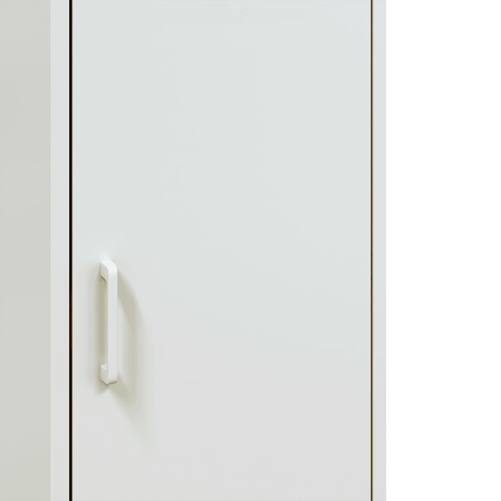 vidaXL Highboard hvit 36x39x113 cm stål